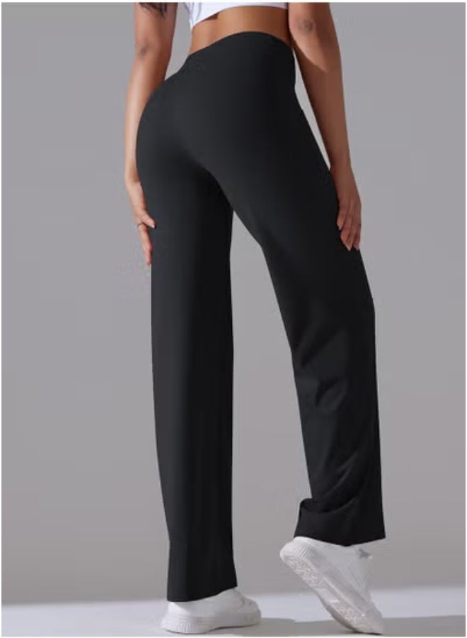 RedMapleTEK Breathable Loose Fit High Waist Pocket Nine Points Casual Jogging Yoga Pants 2 Pieces - Image 4