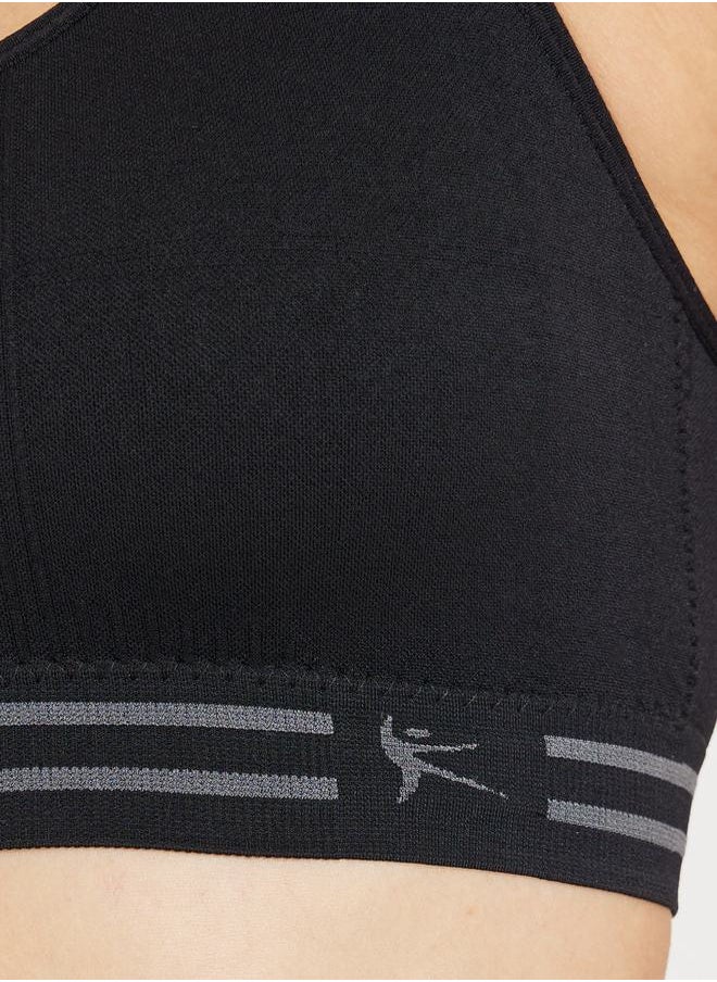Styli - Pack of 2 - Double Stripe Waist Strap Sports Bra - Image 1