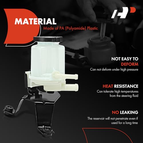 A-Premium Power Steering Reservoir/Tank with Cap & Bracket Compatible with Toyota Tacoma 2005-2022, 3.5L 4.0L - Image 2