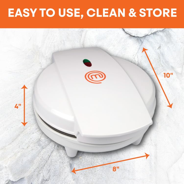 Masterchef ماستر شيف صانع مخروط الوافل ووعاء - يتضمن أسطوانة تشكيل وضغط وعاء - آلة خبز مخروط الآيس كريم المنزلية، جهاز مطبخ ممتع لحفلات السندات وتقديم الهدايا في العطلات - Image 3