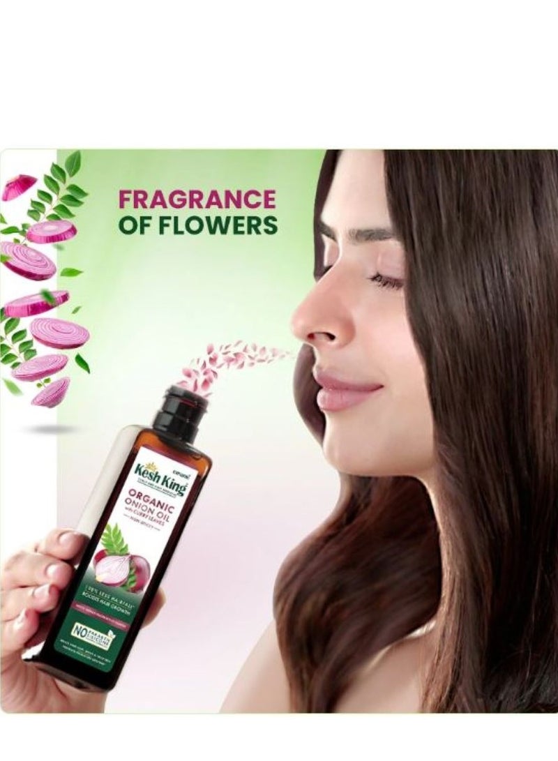 Kesh King Organic Onion Oil With Curry Leaves 100ml - Image 5