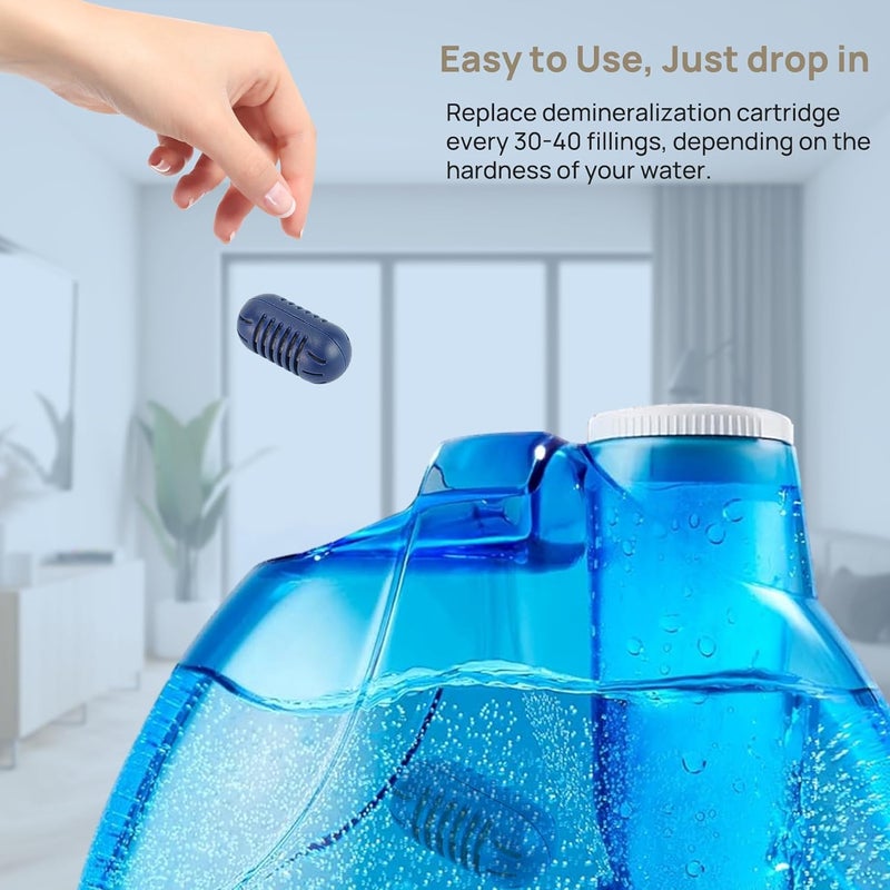 NISHCON Demineralization Cartridge for Ultrasonic Humidifiers, Prevent Hard Water Build-Up, Reduces White Dust, Purifies Water Pack of 12 - Image 4