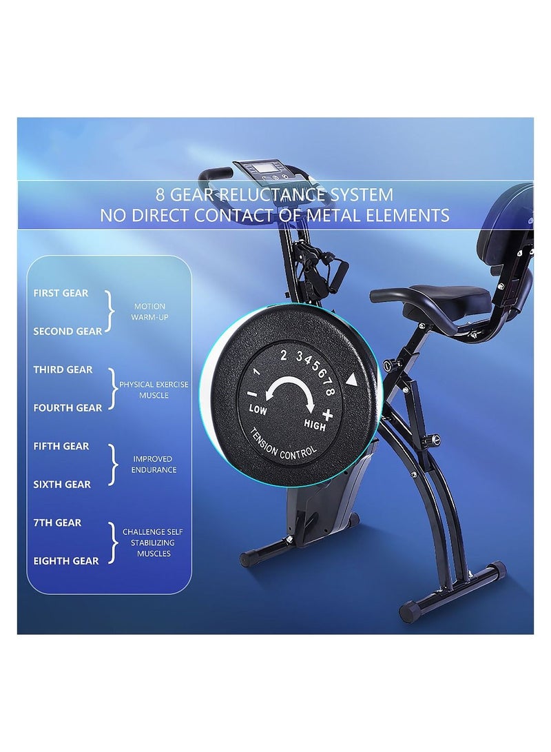 Generic Stationary Spin Exercise Bike for Home Multifunction Foldable Indoor Workout Cycling Bike for Middle aged and Elderly  - Image 3