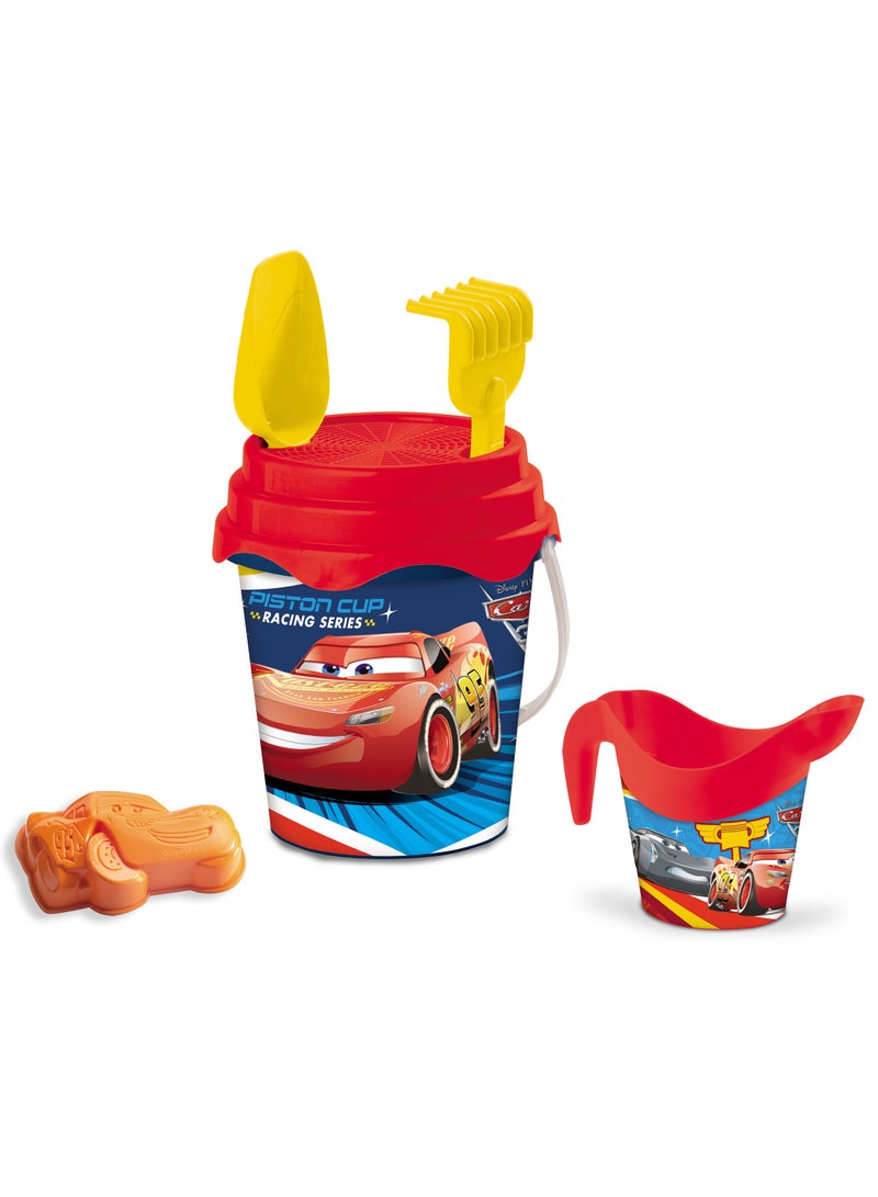 Mondo Cars Deluxe Bucket Set 17cm | Beach and Water Toys | Sand Bucket | Summer Toys | Perfect gift for Kids and Toddlers