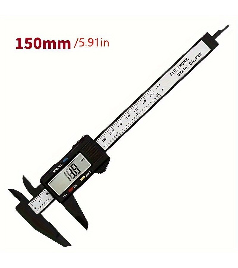 Digital Caliper 150mm Precise Measuring Tool Internal External Diameter Mm Inch - Image 5