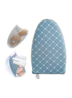 Clothes Steamer Glove for Clothes, Handheld Ironing Board with Finger Loop, Heat Resistant Ironing Gloves for Clothes Steamer Anti-Steam Glove, Clothes Steamer Accessories, Blue