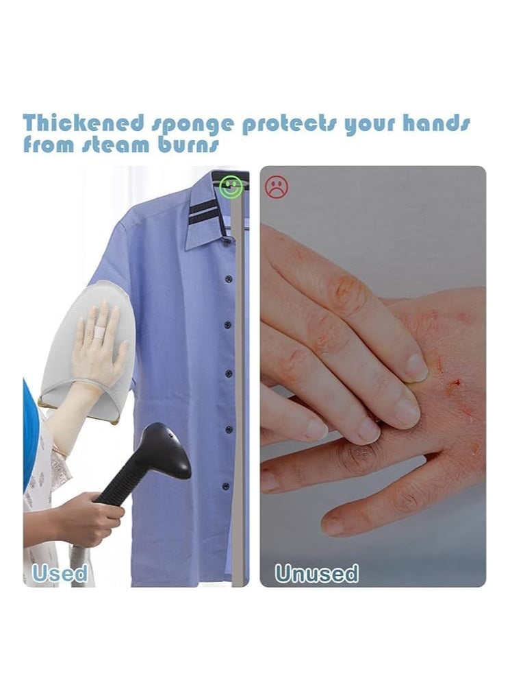 Generic - Clothes Steamer Glove for Clothes, Handheld Ironing Board with Finger Loop, Heat Resistant Ironing Gloves for Clothes Steamer Anti-Steam Glove, Clothes Steamer Accessories, Blue - Image 1