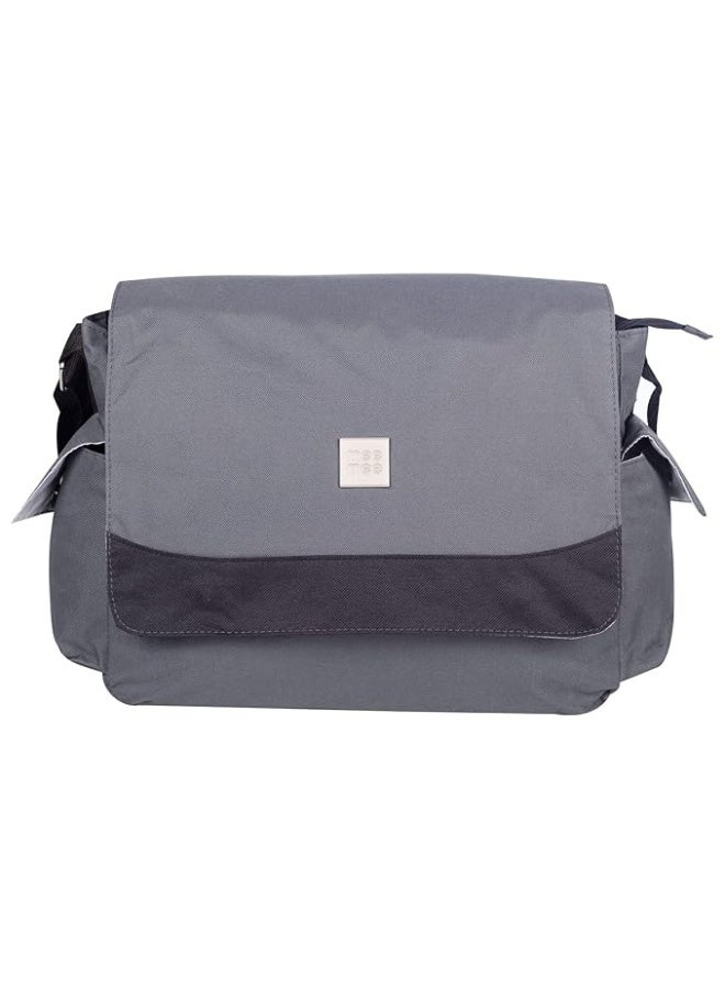 Mee Mee Nursing Diapers Bag|Adjustable Strap,Water&Stain Resistant BackPack|Spacious Bag With Multi Pockets for Keeping Milk Bottle With Diaper Changing Mat|All Baby Essentials In1 Bag (light grey) - Image 1
