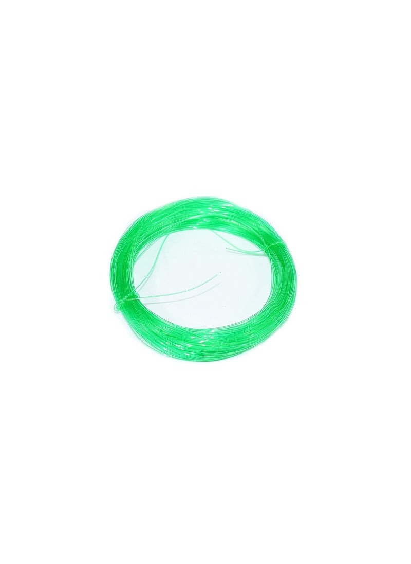 GOELX Goelx Nylon Thread Cord Superstrong for Beading, Jewelry Making, Fishing & All Craft Works. Green - 0.5 mm - Pack of 25 mtr/27 Yards  - Image 1