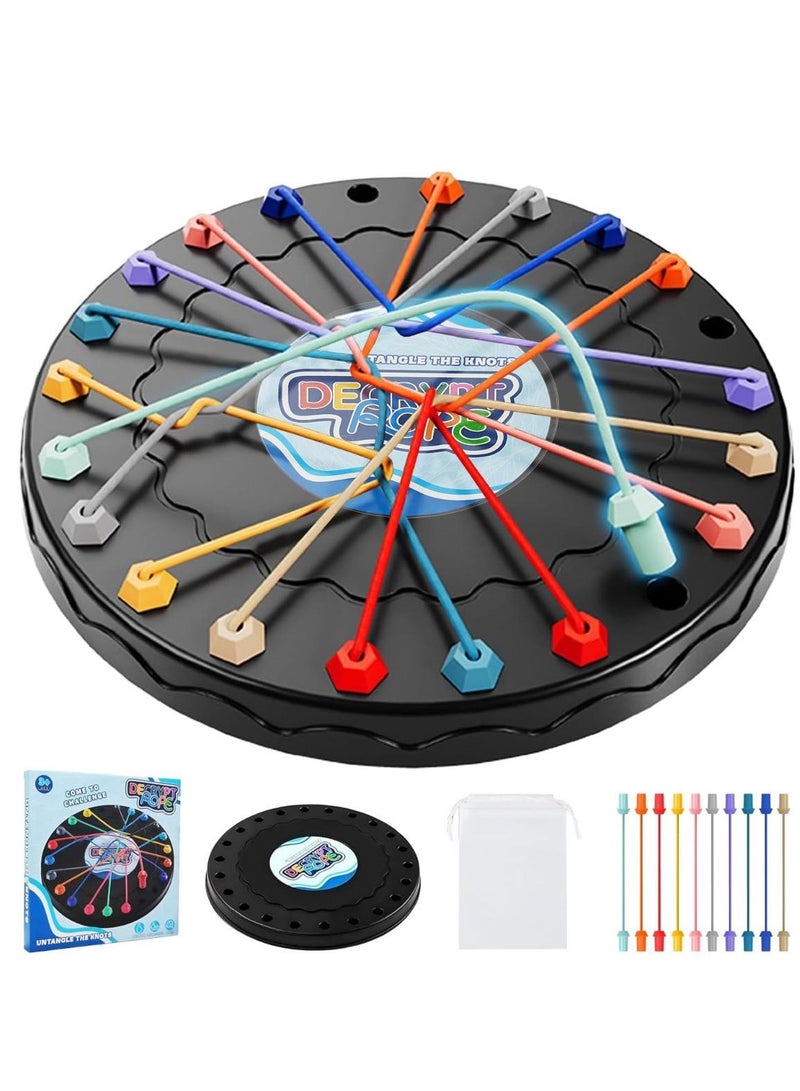 Brainy Knots Game,Rope Puzzle Game,Board Games for Kids, Children's Board Games-Brain Rope Solving, Fun & Challengng Puzzle for Family Game Night( Max stor) - Image 1