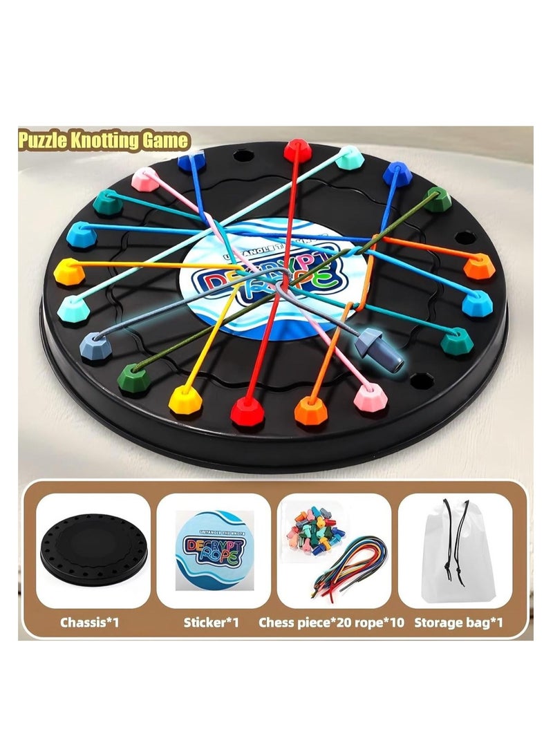 Brainy Knots Game,Rope Puzzle Game,Board Games for Kids, Children's Board Games-Brain Rope Solving, Fun & Challengng Puzzle for Family Game Night( Max stor) - Image 2