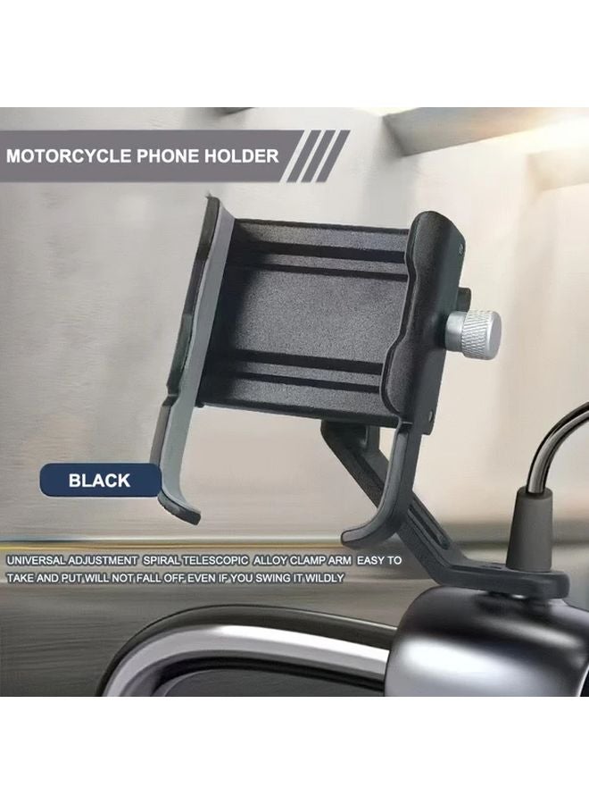 Red Motorcycle Phone Holder 360 Rotating Anti Shake Universal 4 0 6 7 Inch Adjustable Mount - Image 2