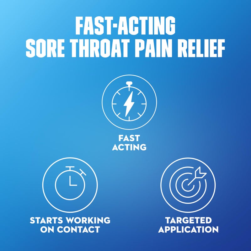 Mucinex Instasoothe Sore Throat Spray for Oral Pain Relief, Throat Numbing Spray with Benzocaine & Menthol Starts to Work on Contact, Cherry Flavor, 3.8 Fl Oz - Image 2