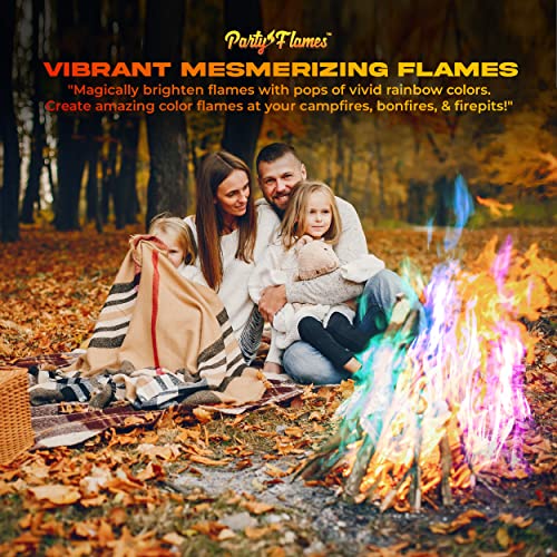 Party Flames Fire Color Fire Color Changing Packets Fire Pit (25 Pack) - Perfect for Any Campfire, Bonfire & Outdoor Fireplaces - Perfect Magic Cosmic Mystical Campfire Accessories - Camping Games - Image 5