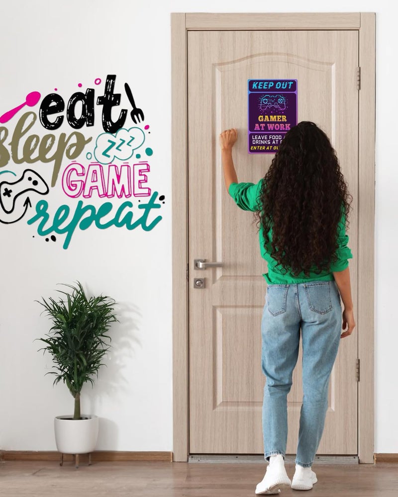 ALKB Keep Out Signs for Gaming Room Wall Decor - Image 2