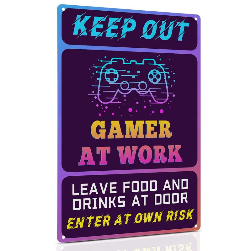 ALKB Keep Out Signs for Gaming Room Wall Decor - Image 1