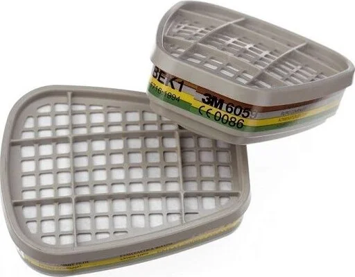 ثري ام 6059 Abek1 Organic Acid, Gas and Vapor Mask Filter 1 Pair