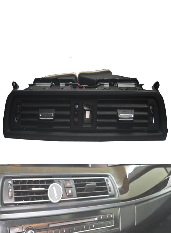 OVANOH Front Console Dashboard Fresh Air Grille Center Vent A/C Vent Assembly Compatible For BMW 5 Series 528i 535i 535d 535 550i M5 2011-2016 Replaces for 64229209136 - Image 1