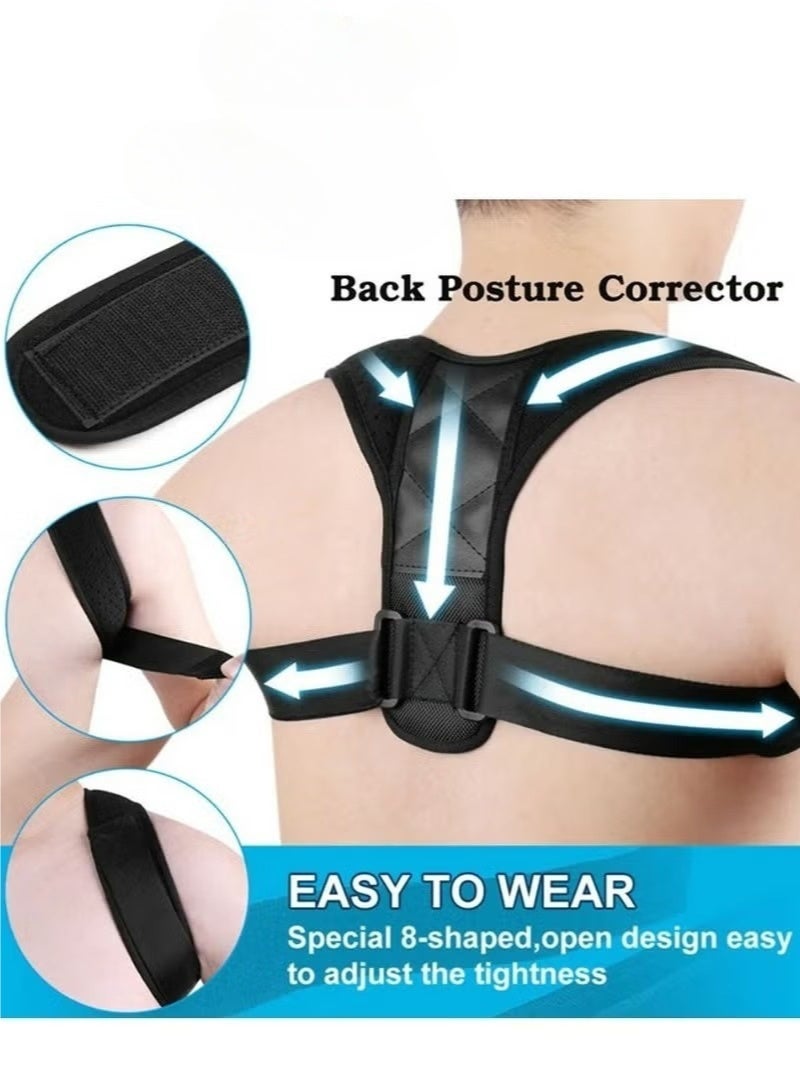 Adjustable Shoulder Support Brace, Posture Corrector, Neck Pain Relief - One Size - For Men And Women - Image 5