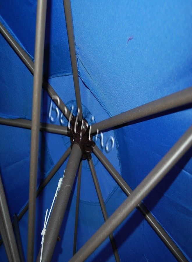 بيلرينو مظلة بديلة من BELLRINO DECOR باللون الأزرق الملكي، قوية وسميكة، لـ 9 أقدام و8 أضلاع (المظلة فقط) (أزرق ملكي-98) - Image 3