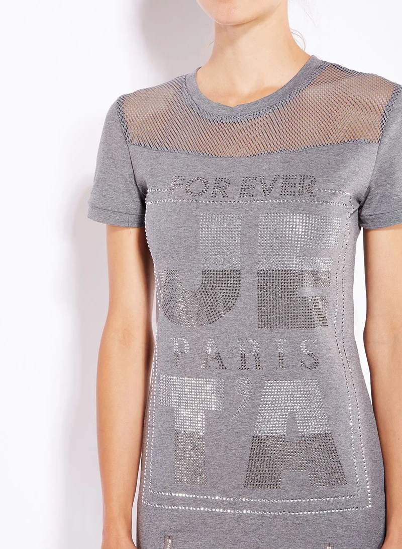 Ginger Embellished Slogan Dress