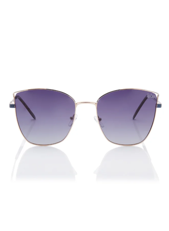 Lee Cooper Polarized Sunglasses Gold Frame Gradient Grey Mirror Lens 59mm  - LC1202C03