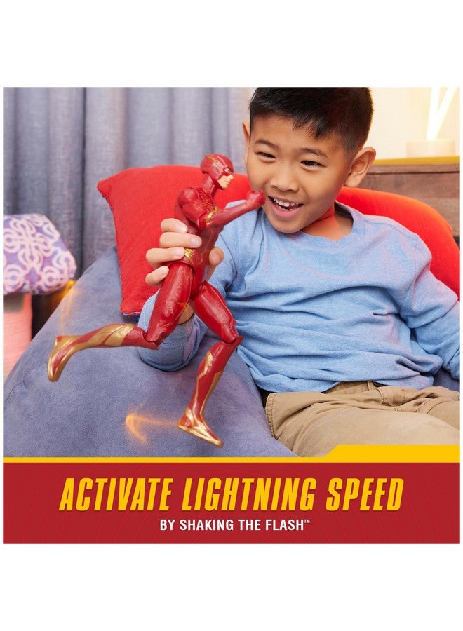 DC Comics, Speed Force The Flash Action Figure, 12-inch, Lights and 15+ Sounds, The Flash Movie Collectible, Kids Toys for Boys and Girls Ages 4+ - Image 2