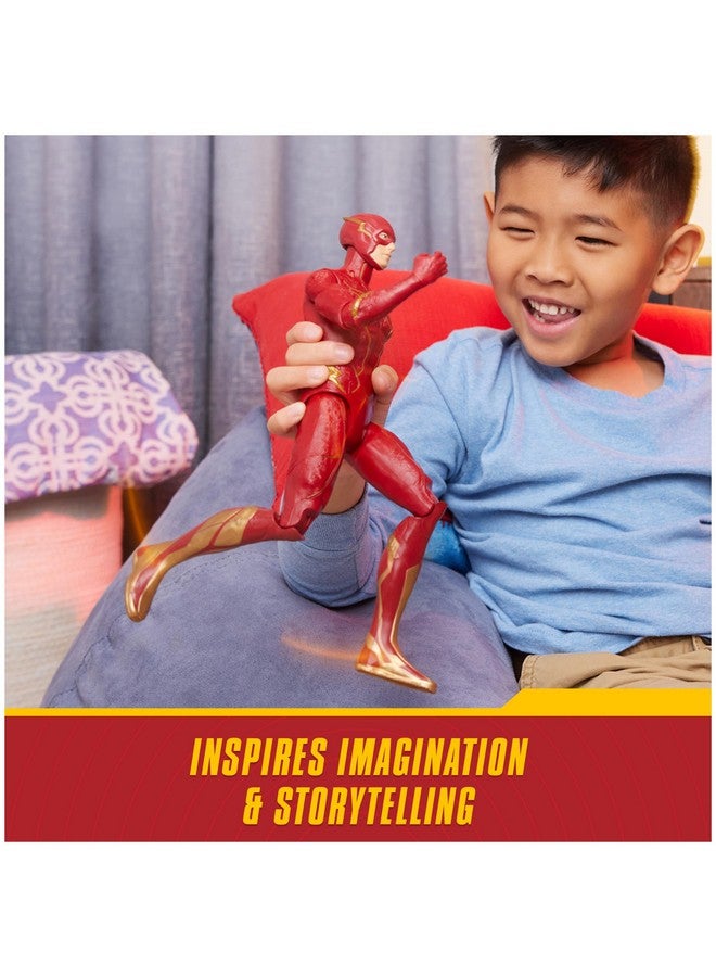 DC Comics, Speed Force The Flash Action Figure, 12-inch, Lights and 15+ Sounds, The Flash Movie Collectible, Kids Toys for Boys and Girls Ages 4+ - Image 5