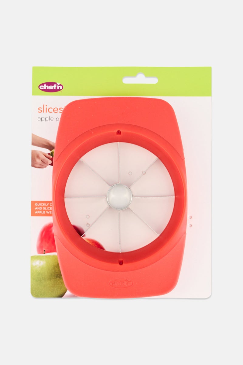 Chef'n Slicester Stainless Steel Apple Slicer, Red - Image 1