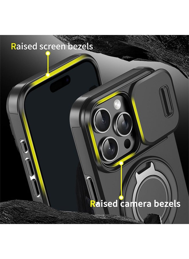 X-level - iPhone 16 Pro Max Magsafe Case Cover with Slide Camera Cover, with Build in 360° Invisible Stand, Shockproof  Military Grade Drop Protection Cover Case Magnetic Magsafe Cover for iPhone 16 Pro Max - Image 1