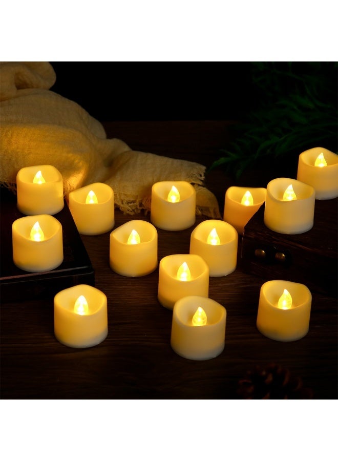 10 pcs  LED Tea Lights Flameless Candle with Timer, 6 Hours on and 18 Hours Off, 1.4 x 1.3 Inch, Warm White - Image 4