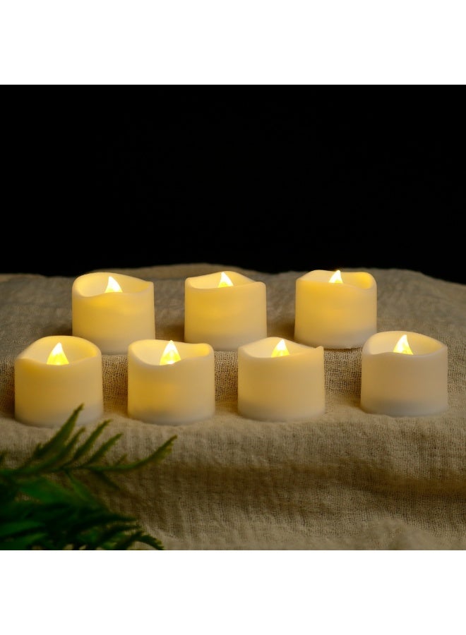 10 pcs  LED Tea Lights Flameless Candle with Timer, 6 Hours on and 18 Hours Off, 1.4 x 1.3 Inch, Warm White - Image 3