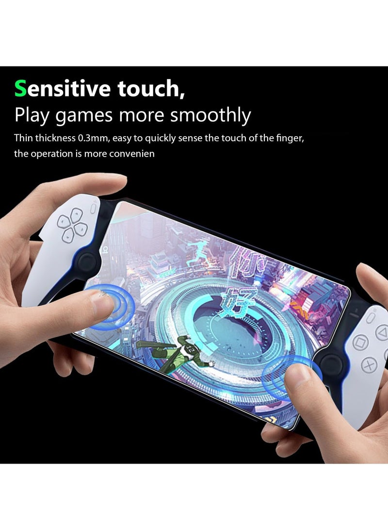 Excefore 2 Pack Screen Protector Compatible for Sony Playstation PS5, Transparent Ultra HD, Anti-Fingerprint, Bubble Free Temperd Glass for Sony Playstation PS5 Portal Handheld Game  - Image 4