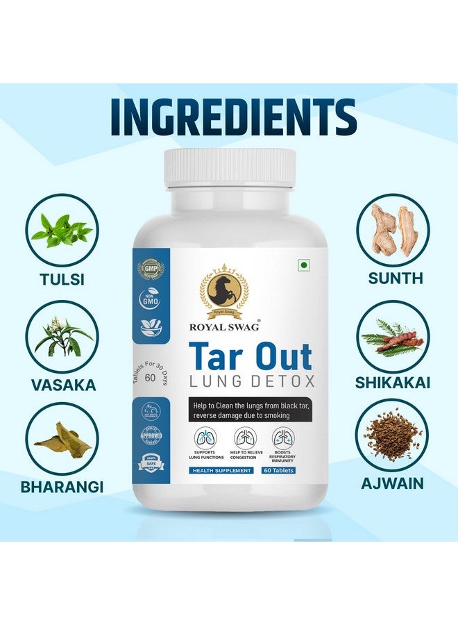 ROYAL SWAG Royal Swag Tar Out Lung Cleanse and Detox Capsule Set of 4(60 Pcs Pack) Natural Respiratory Support Supplement for Smokers And Non-Smokers Support Lung Health and Detoxification | 240 Tablets  - Image 5