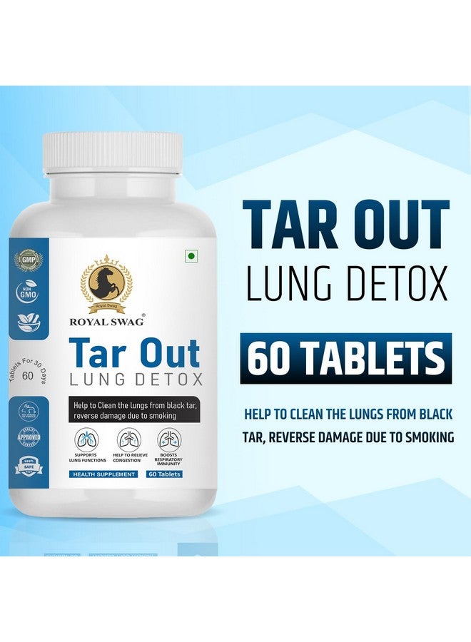ROYAL SWAG Royal Swag Tar Out Lung Cleanse and Detox Capsule Set of 4(60 Pcs Pack) Natural Respiratory Support Supplement for Smokers And Non-Smokers Support Lung Health and Detoxification | 240 Tablets  - Image 2