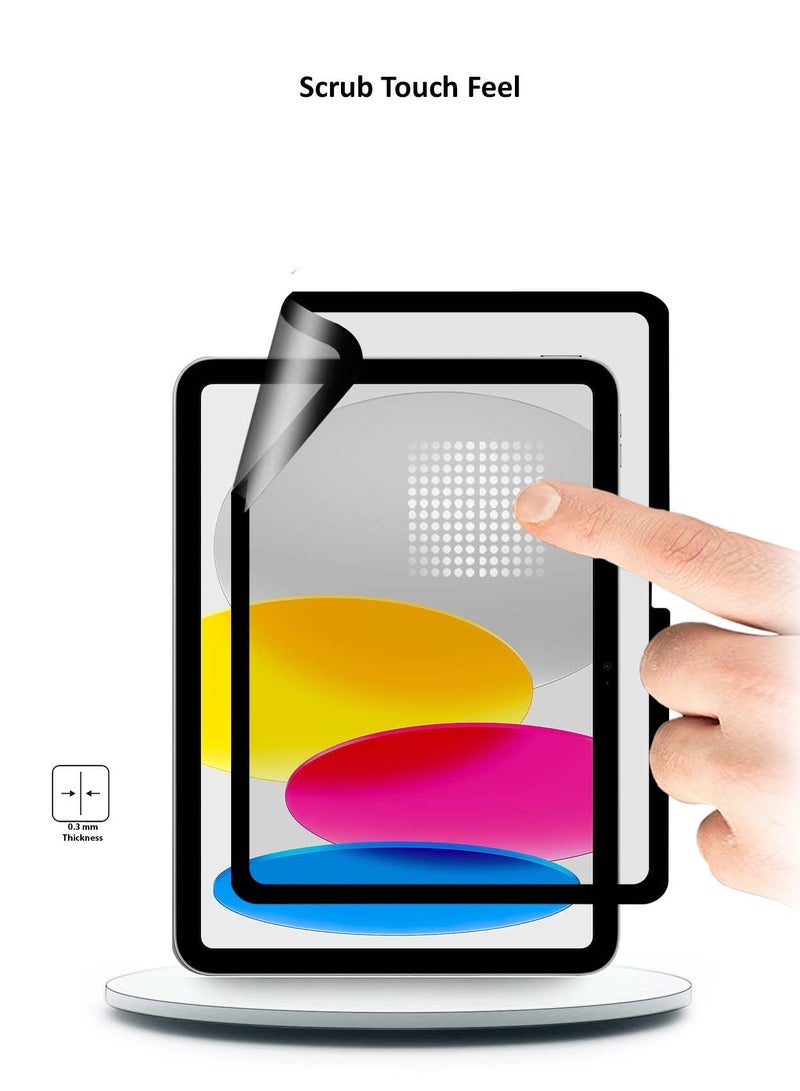 Techie 9D Matte Ceramic Film Screen Protector For Apple iPad 10th Generation 2022 10.9 Inch- Anti-Fingerprint Shield, Smooth Touch, Bubble-Free Installation - Image 1