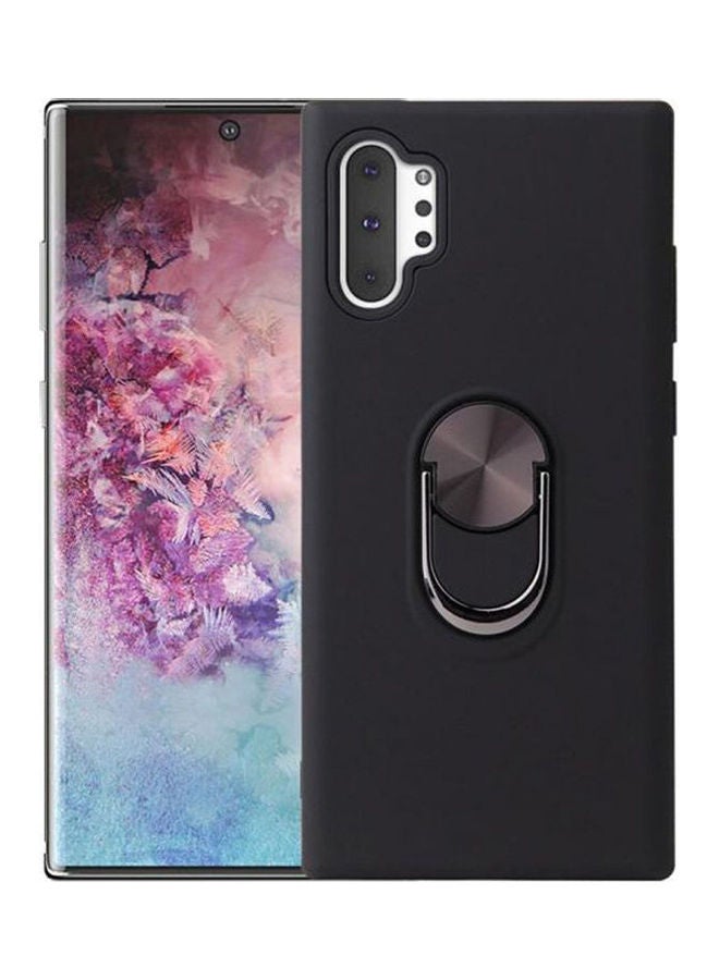 Loquat For Samsung Galaxy Note10 Pro Phone Cover Ring Buckle 2 In 1 Matte Soft Case Protective Black