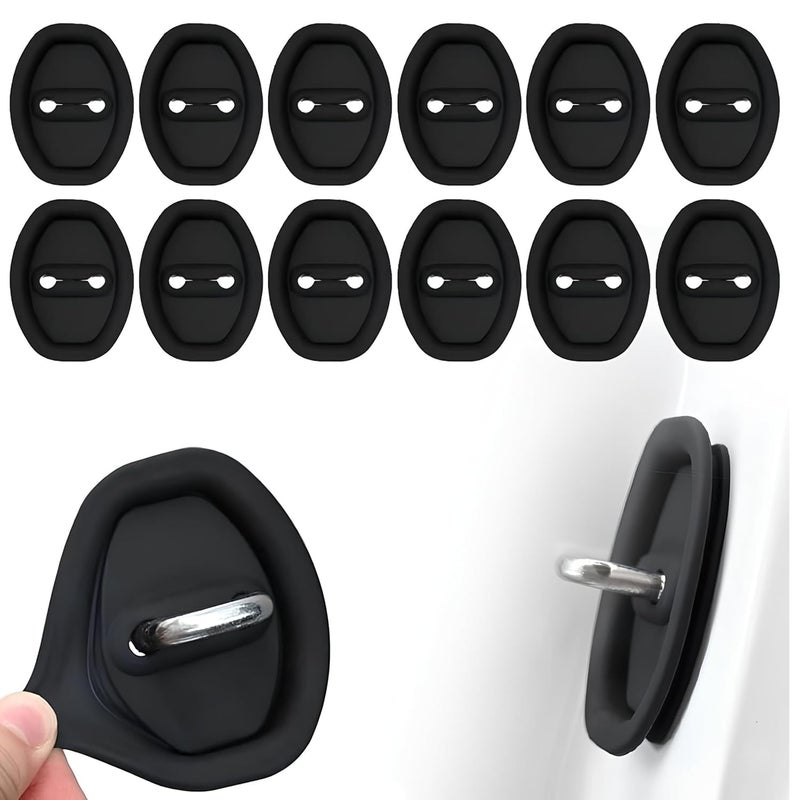 Yopple Silicone Car Door Latch Protective Covers – Waterproof, Thickened Lock Buckle Guard for Silent Shock Absorption – Universal Fit for Vehicle Door Lock Protection (24) - Image 1