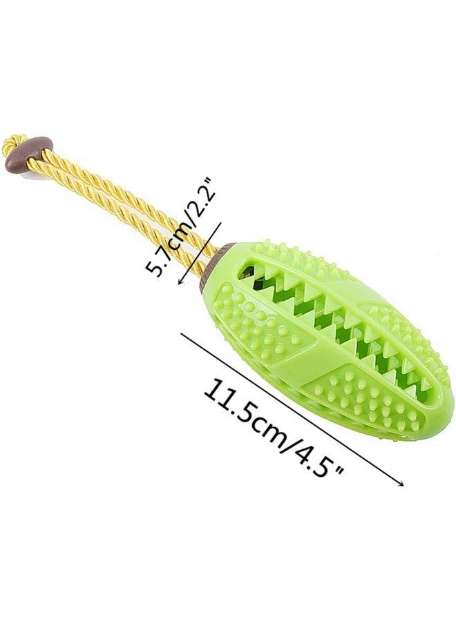 لعبة مضغ كرات الرجبي المطاطية المبطنة المتينة والآمنة والناعمة، مثالية لتدريب الكلاب والجراء ولعبها (اللون الوردي) - Image 2