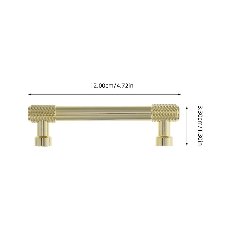Gold Finish Aluminum Alloy Kitchen Cabinet Drawer Pull Handle Small Round - Image 3