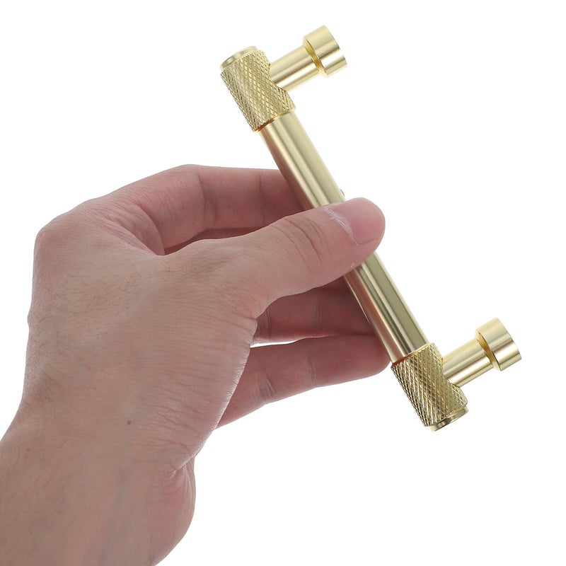 Gold Finish Aluminum Alloy Kitchen Cabinet Drawer Pull Handle Small Round - Image 4