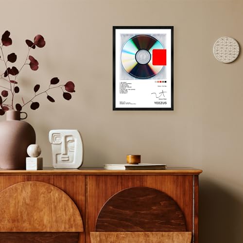 CodersParadise engineered wood Kanye West - YEZUS Wall Poster Frames|Aesthetic A4 Poster Frames For Home, Living Room, Bedroom and Office|Wall Frames Artworks|Hanging Theme Posters - Image 3