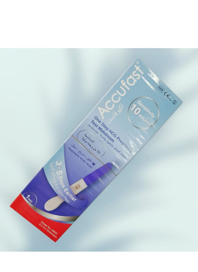 Accufast Accufast Early Sign Pregnancy Test (M60D)  - Image 1