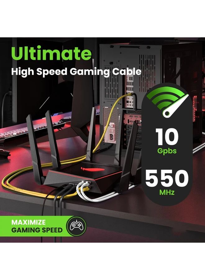 CAT6 Ethernet Cable 1m 3.3ft High Speed 10Gbps 550Mhz RJ45 Compatible 3 Pack - Image 4
