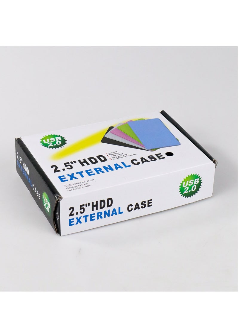 Generic 2.5 INCH HDD ENCLOSURE, USB 2.0 PLASTIC HARD DISK CASE FOR SSD DISK CASE HDD BOX USB 2.0 HD EXTERNAL HDD ENCLOSURE  - Image 1
