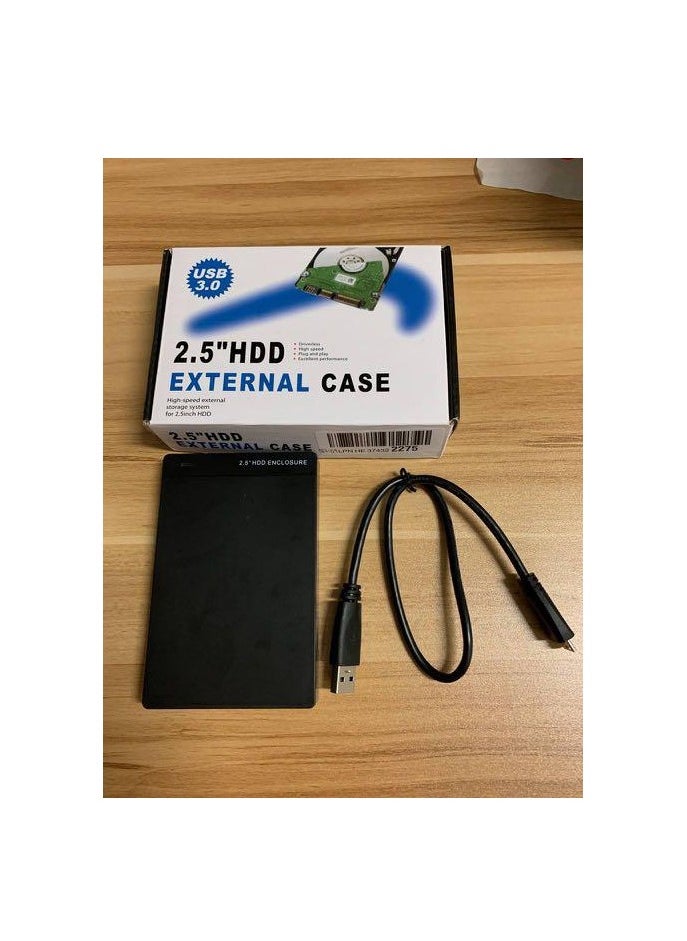 Generic 2.5 INCH HDD ENCLOSURE, USB 2.0 PLASTIC HARD DISK CASE FOR SSD DISK CASE HDD BOX USB 2.0 HD EXTERNAL HDD ENCLOSURE  - Image 2
