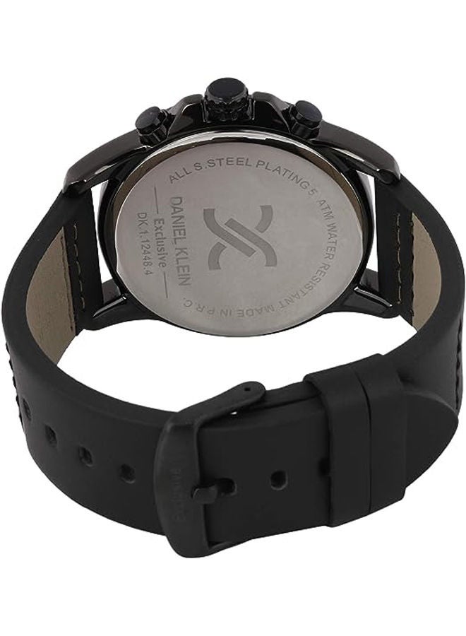 DANIEL KLEIN Leather Chronograph Watch DK.1.12448-4 - Image 2