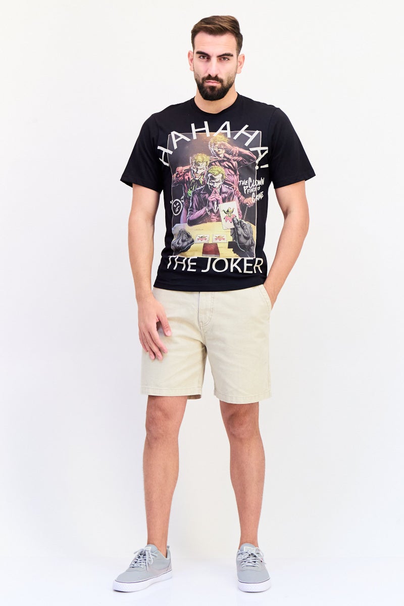 DC DC x Batman Men Crew Neck Short Sleeves Graphic Print T-Shirt, Black - Image 4