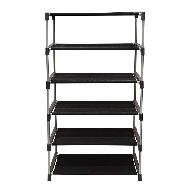 PHILOSHOP PHILOSHOP Multipurpose 5 Layer Joker Printed Storage Organizer with Cover Foldable Shoe Stand Shoe Cabinets Shoe Rack for Kids Dark Blue Metal - Image 4