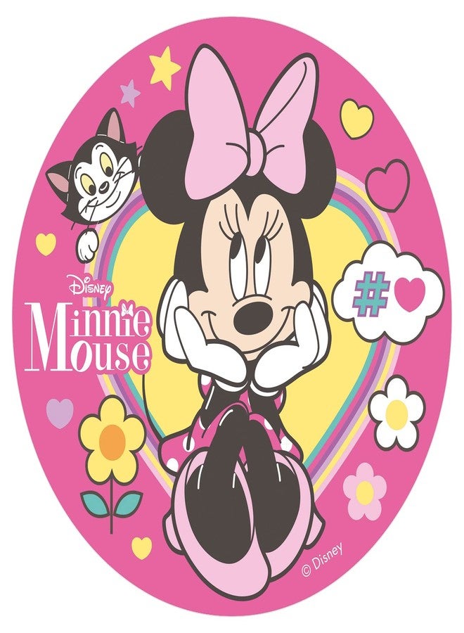 dekora Disney Minnie Mouse Cake Topper Round Wafer 8" - Image 1